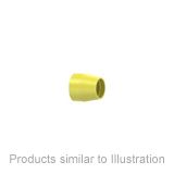 Flangeless Ferrule Tefzel™, 1/4-28 Flat-Bottom, for 1/8" OD Natural - 10 Pack